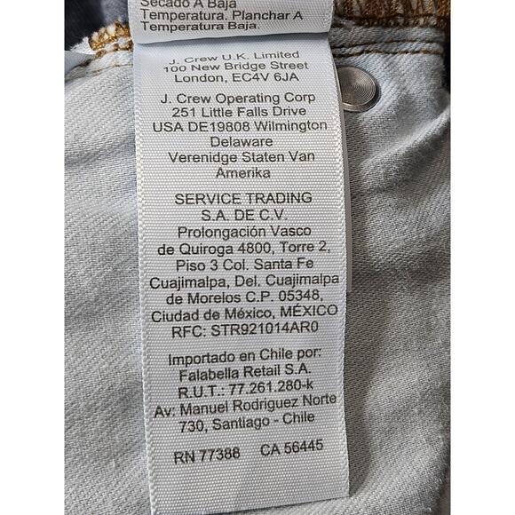 J.CREW Denim Women's Toothpick Skinny Jeans 9" Size 28 TALL Blue - Picture 8 of 13